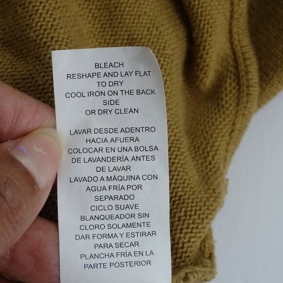 Michael Michael Kors Brown Sweater Knit Top Women Size M Dolman Long Sleeve - Picture 7 of 10